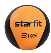 Мяч медбол 3 кг d - 22,8 см STARFIT оранжевый