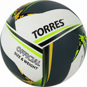 Мяч волейбольный TORRES Save арт.V321505, р.5 синт.кожа, гибрид, бут.кам., бе/зел/желт